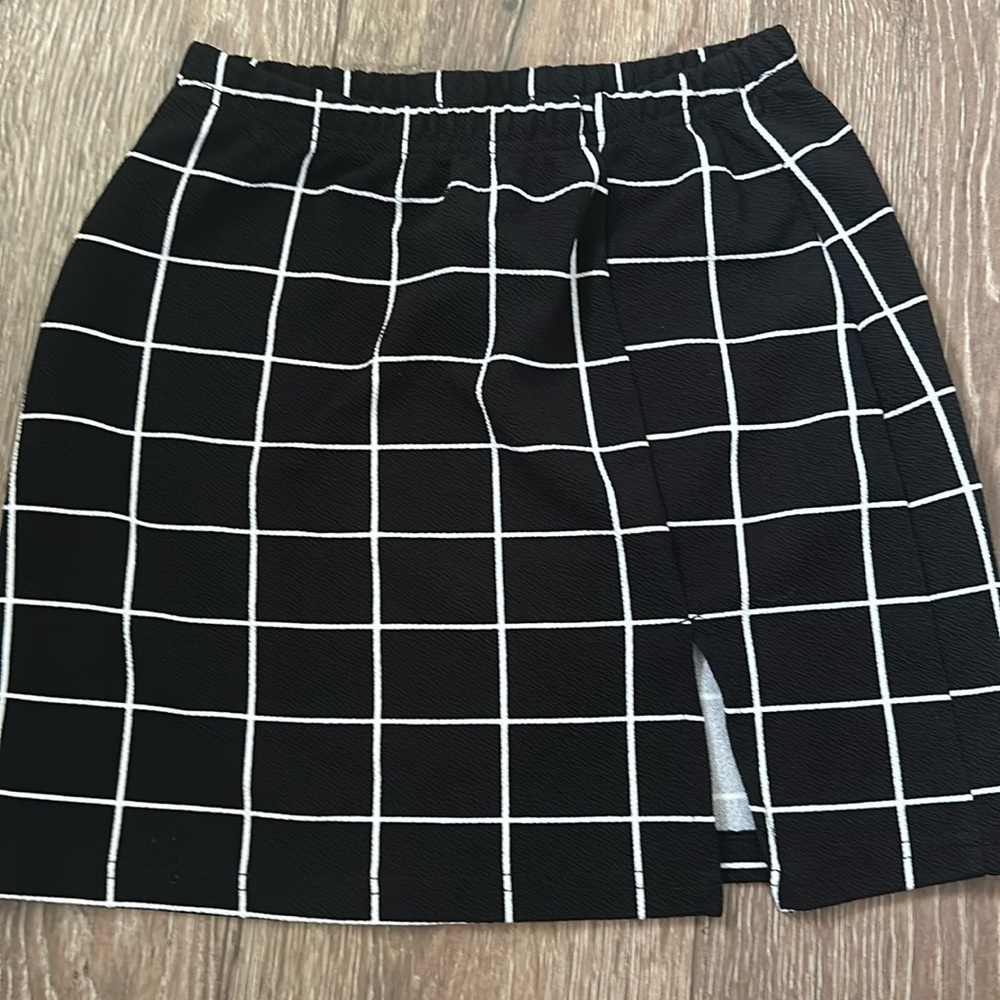 Black and white skirt